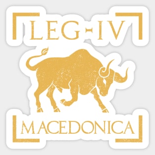 Legio IV Macedonica Bull Emblem Roman Legion Sticker